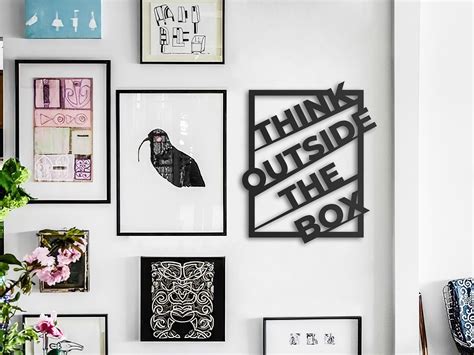 think outside the box metal wall art|think outside the box solution.